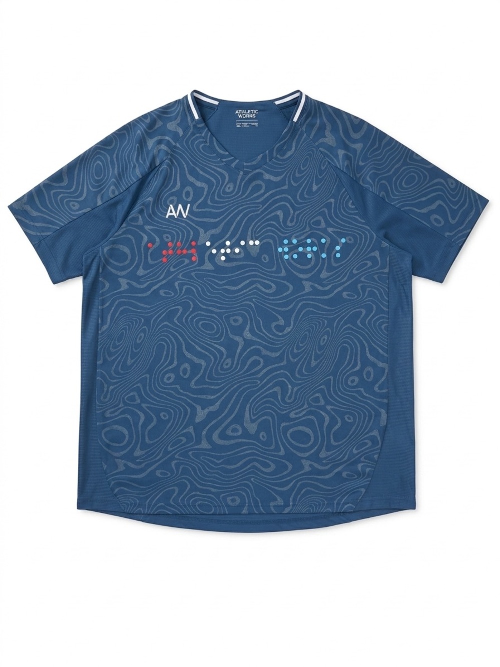Athletic Works Men’s Navy Blue Short Sleeve Performance Top